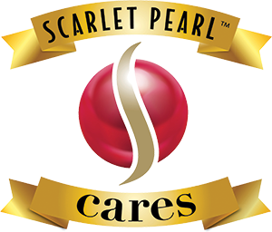 Scarlet Pearl Cares logo